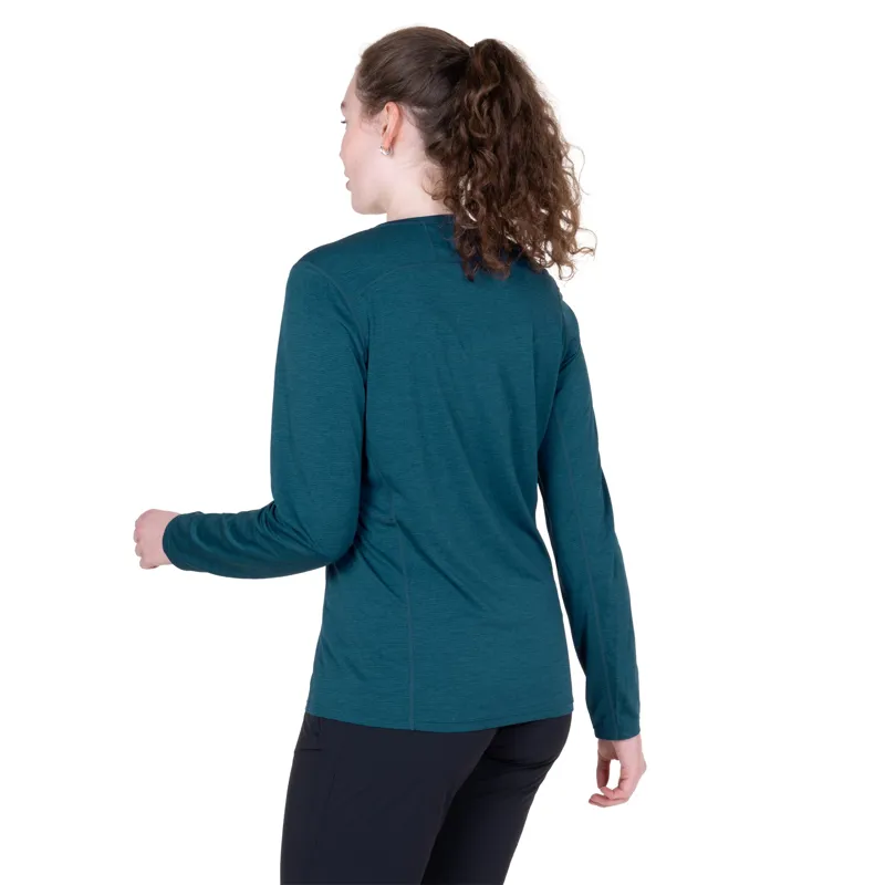 Mountain Equipment Womens Tempi Long Sleeved Tee - Majolica Blue-7