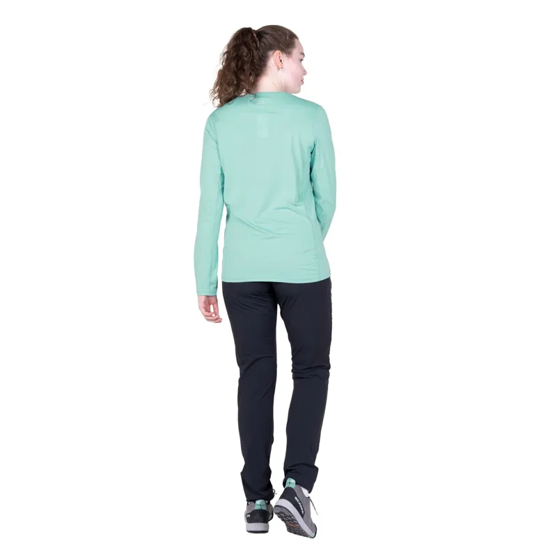 Mountain Equipment Womens Tempi Long Sleeved Tee - Aqua-5