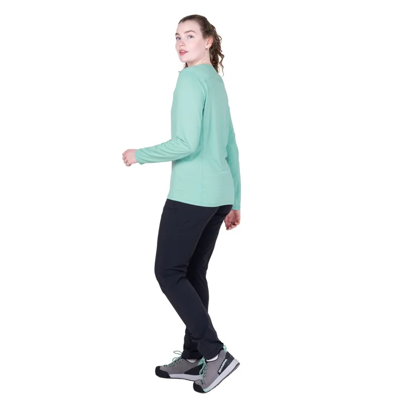 Mountain Equipment Womens Tempi Long Sleeved Tee - Aqua-6