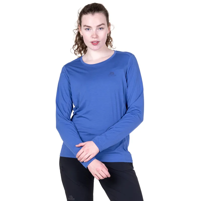 Mountain Equipment Womens Tempi Long Sleeved Tee - Vivid Blue-2
