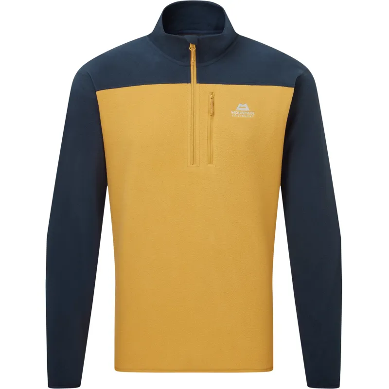 Mountain Equipment Mens Micro Zip-T Fleece - Mustard-Cosmos