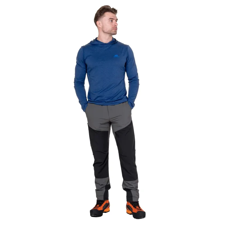 Mountain Equipment Mens Ibex Alpine Trousers - Anvil Grey-Black-2