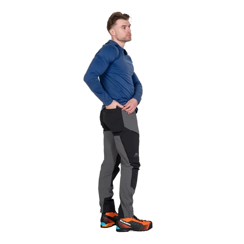 Mountain Equipment Mens Ibex Alpine Trousers - Anvil Grey-Black-7