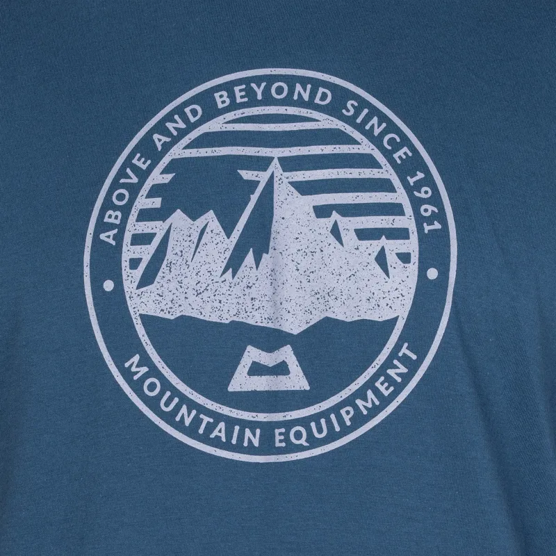 Mountain Equipment Mens Roundel Tee - Denim Blue-1