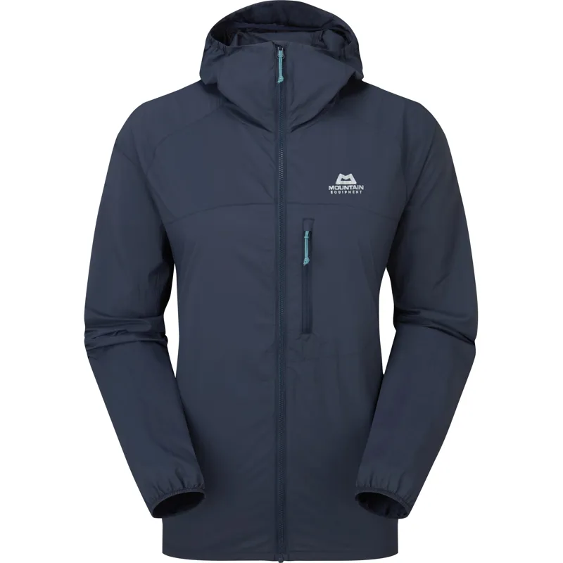 Mountain Equipment Womens Aerofoil Hooded Jacket - Blue Nights