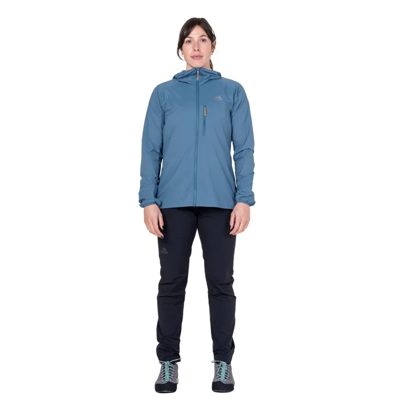 Mountain Equipment Womens Aerofoil Hooded Jacket - Stellar Blue-1