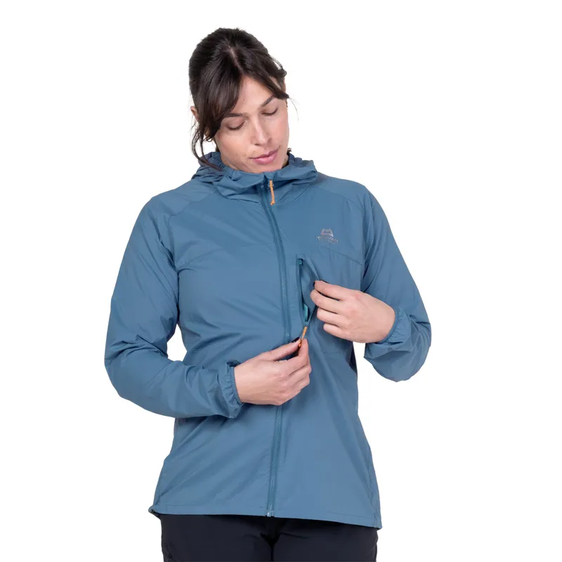 Mountain Equipment Womens Aerofoil Hooded Jacket - Stellar Blue-6