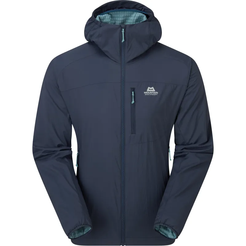 Mountain Equipment Mens Aerotherm Hooded Jacket - Blue Nights