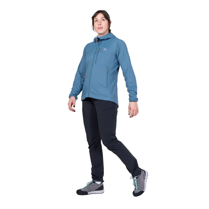 Mountain Equipment Womens Aerotherm Hooded Jacket - Stellar Blue-2