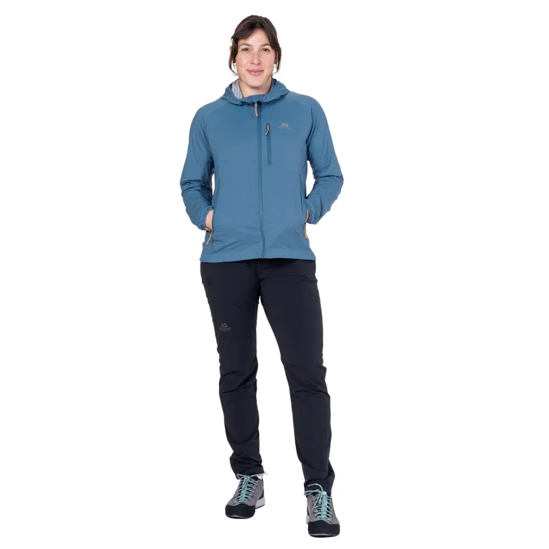 Mountain Equipment Womens Aerotherm Hooded Jacket - Stellar Blue-6