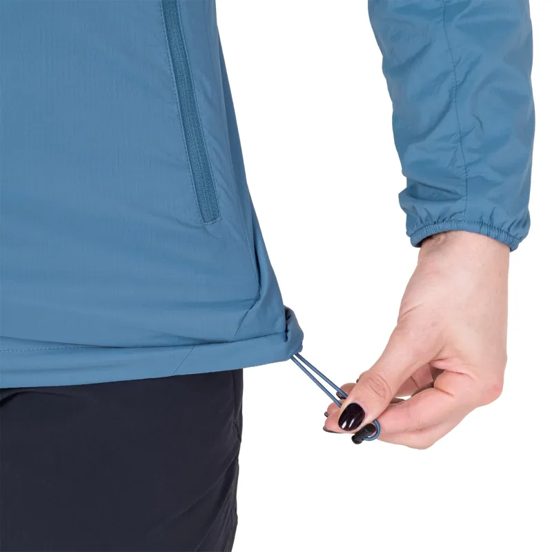 Mountain Equipment Womens Aerotherm Hooded Jacket - Stellar Blue-7