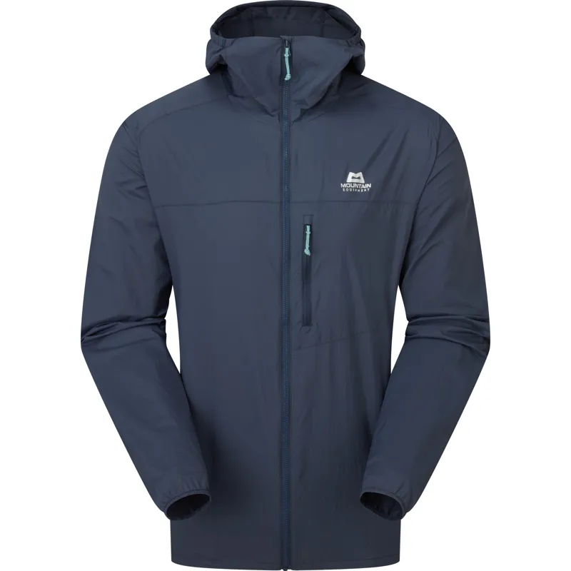 Mountain Equipment Mens Aerofoil Hooded Jacket - Blue Nights