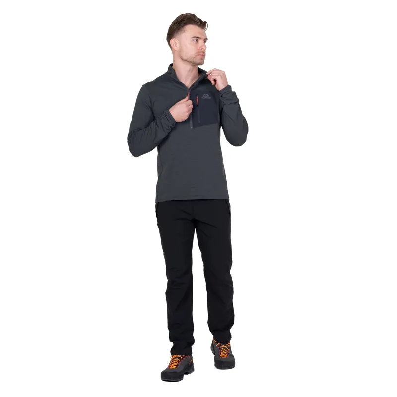 Mountain Equipment Mens Lumiko Zip-T Fleece - Ombre Blue-Cosmos-1