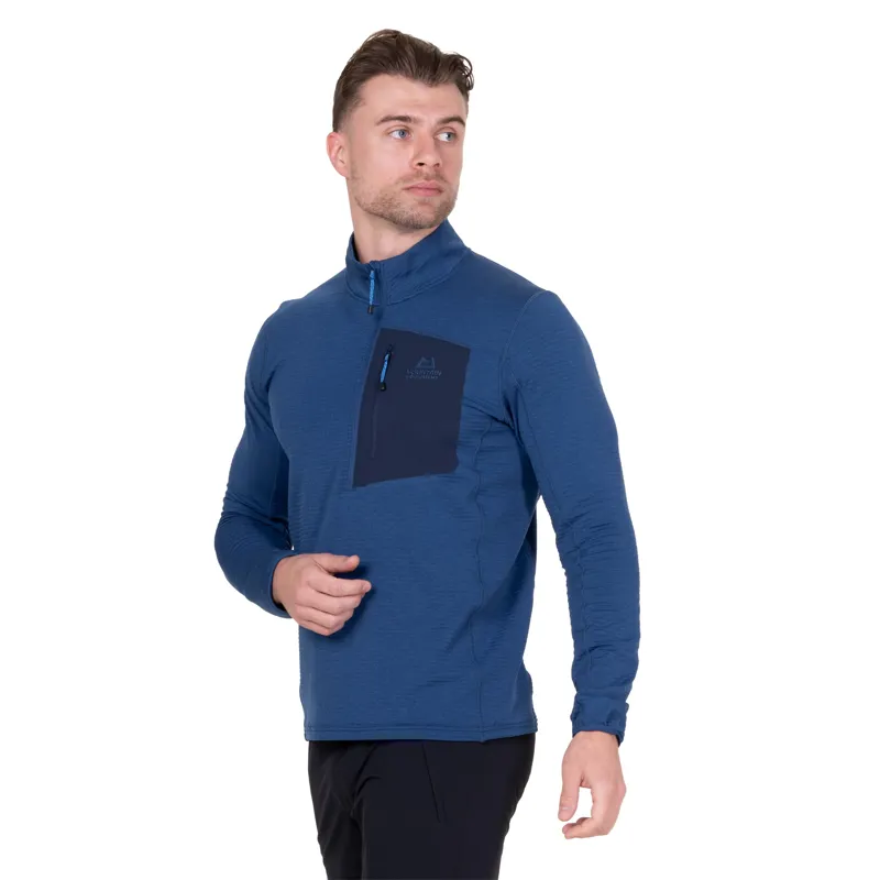 Mountain Equipment Mens Lumiko Zip-T Fleece - Admiral-Cosmos-6