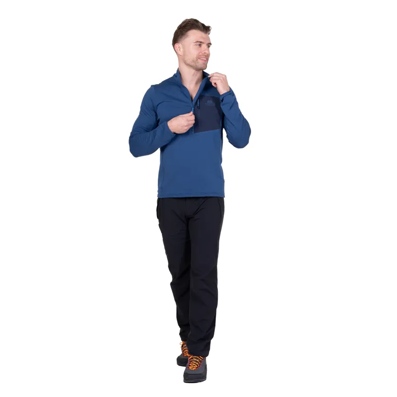 Mountain Equipment Mens Lumiko Zip-T Fleece - Admiral-Cosmos-1