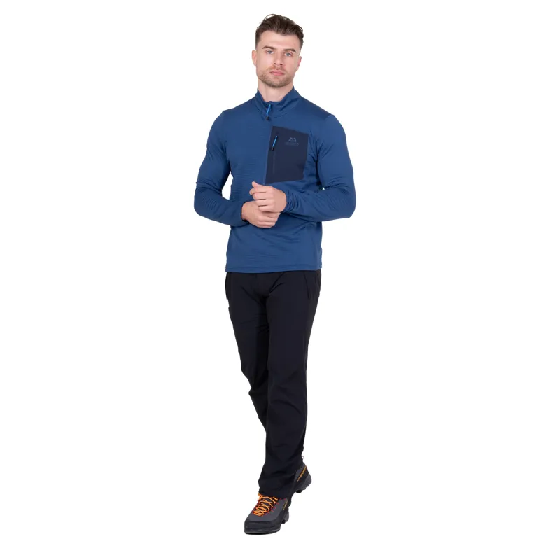Mountain Equipment Mens Lumiko Zip-T Fleece - Admiral-Cosmos-3
