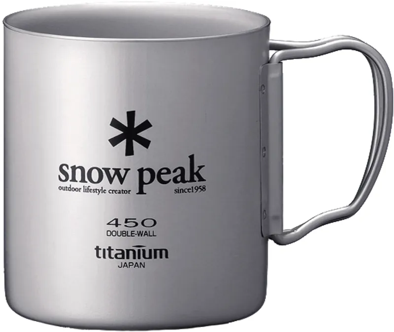 Snow Peak Titanium Double Wall Mug - 450ml