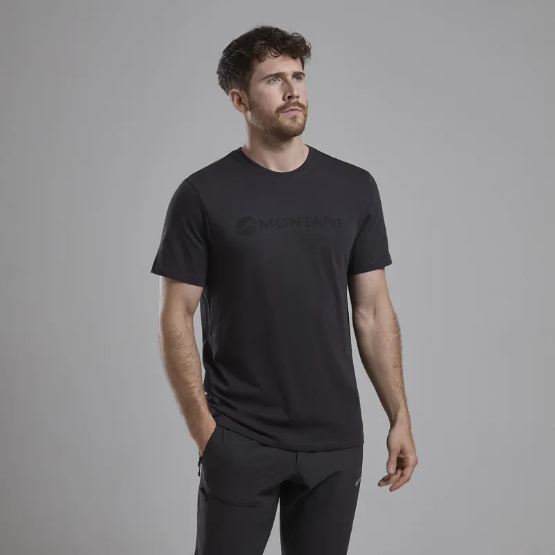 Montane Mens Montane Mono Logo T-Shirt - Midnight Grey-1
