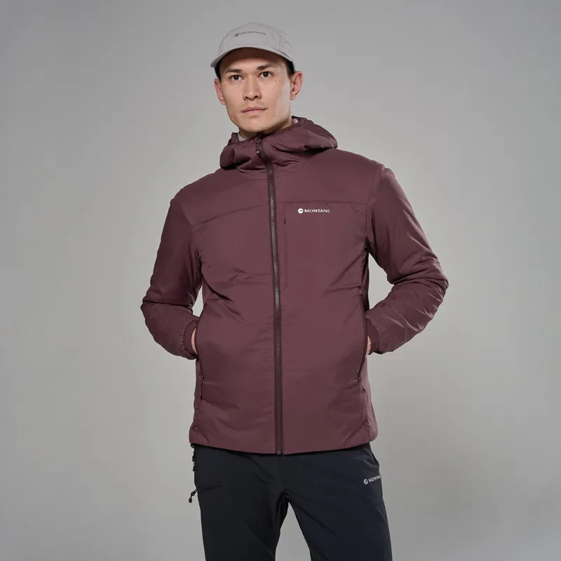 Montane Mens Sirocco XT Hoodie - Dark Garnet-1
