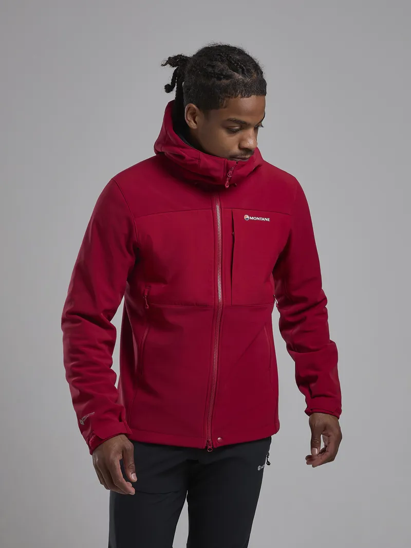 Montane Mens Windjammer XPD Hoodie - Acer Red-1
