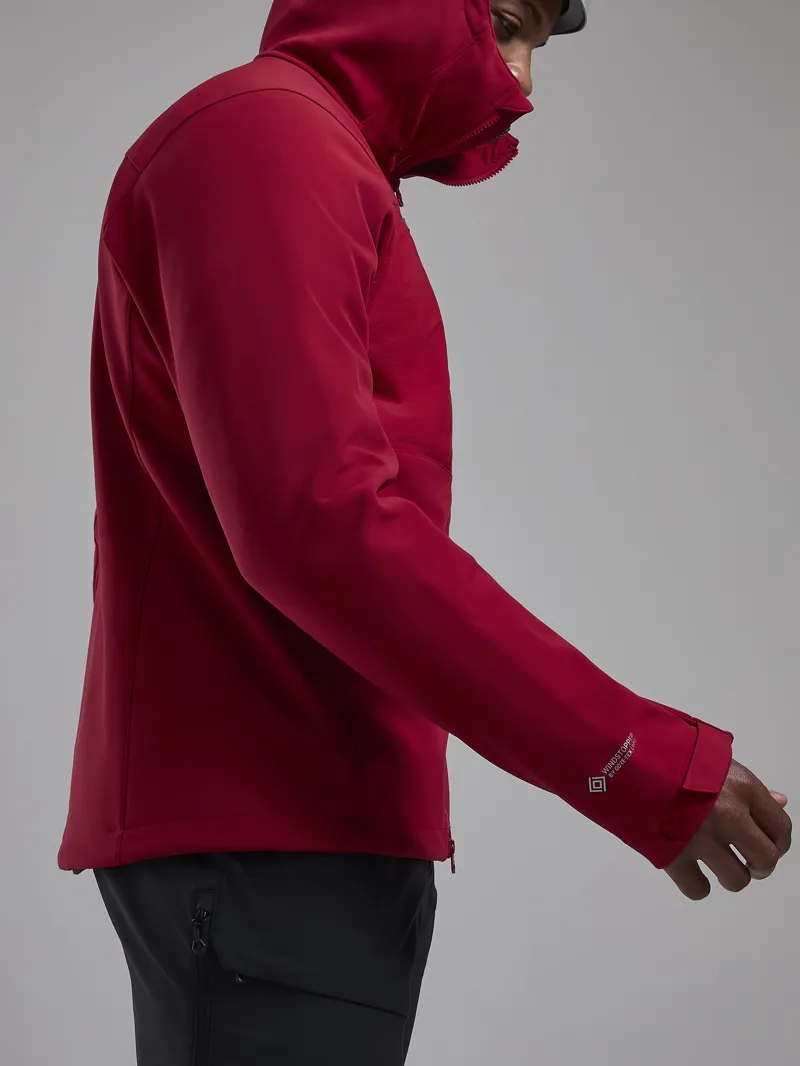 Montane Mens Windjammer XPD Hoodie - Acer Red-5