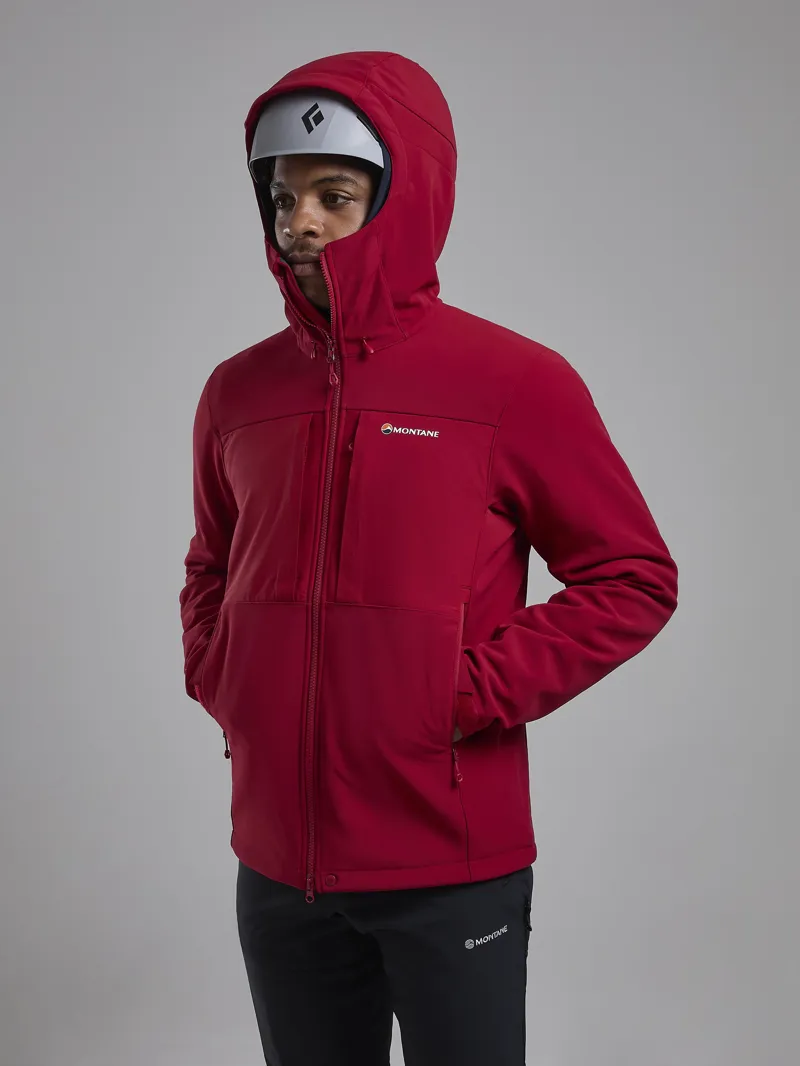 Montane Mens Windjammer XPD Hoodie - Acer Red-6