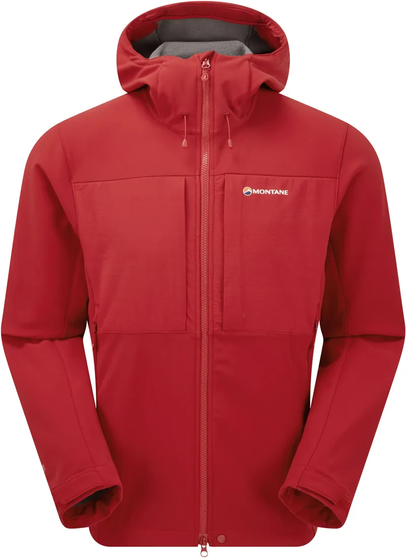 Montane Mens Windjammer XPD Hoodie - Acer Red