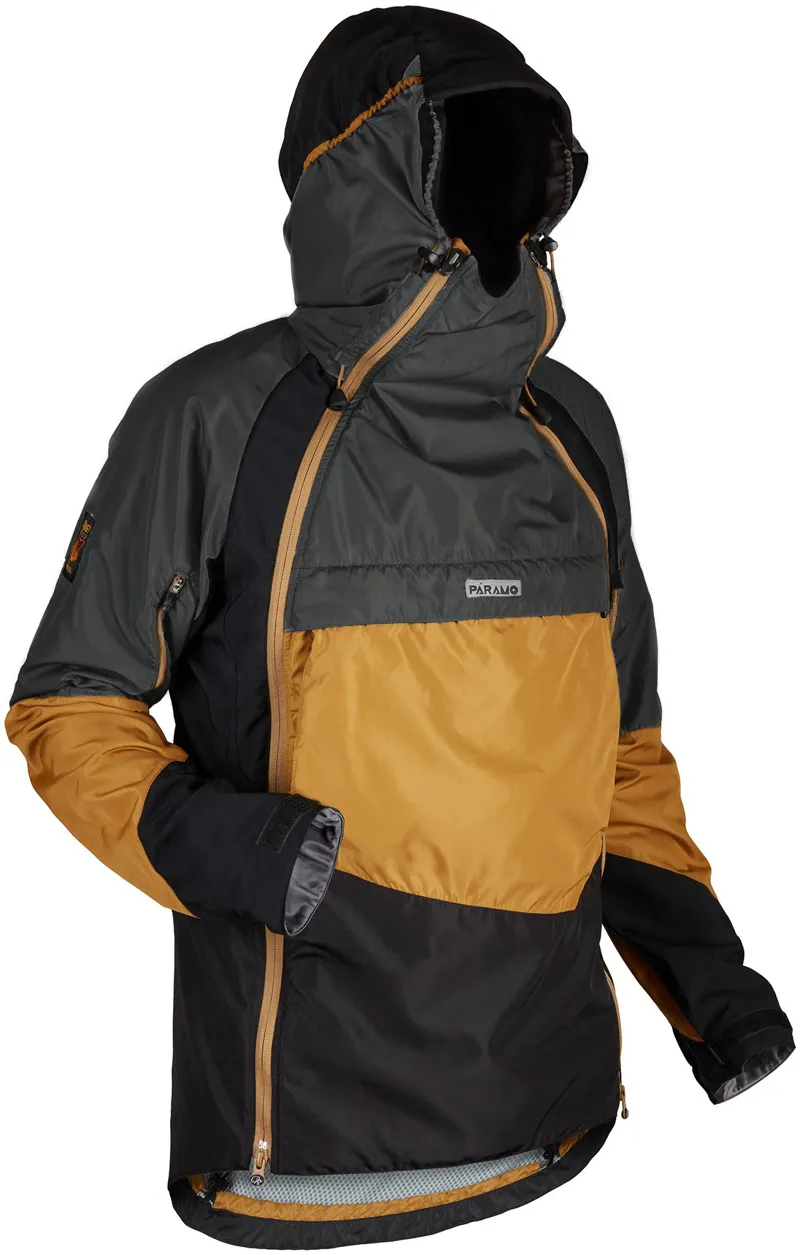 Paramo Mens Velez Evolution Hybrid Smock - Cumin-Steel-Black-1