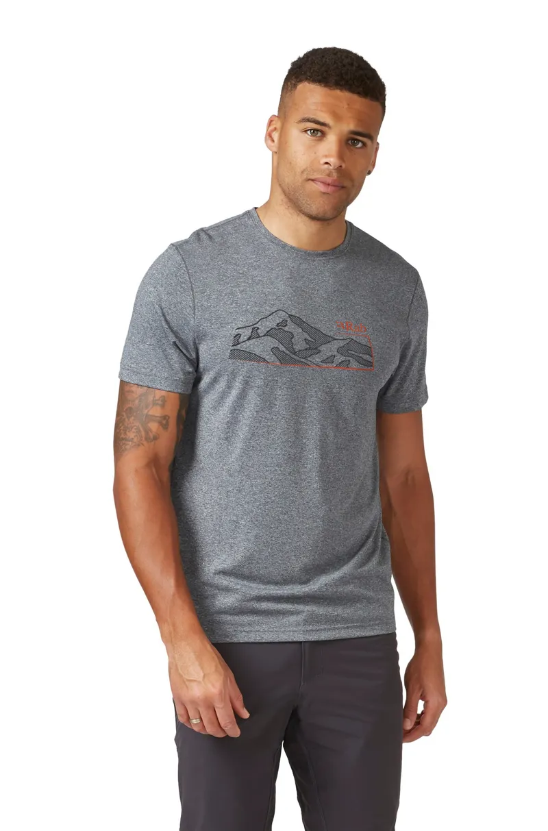 Rab Mens Mantle Mountain Tee - Beluga-1