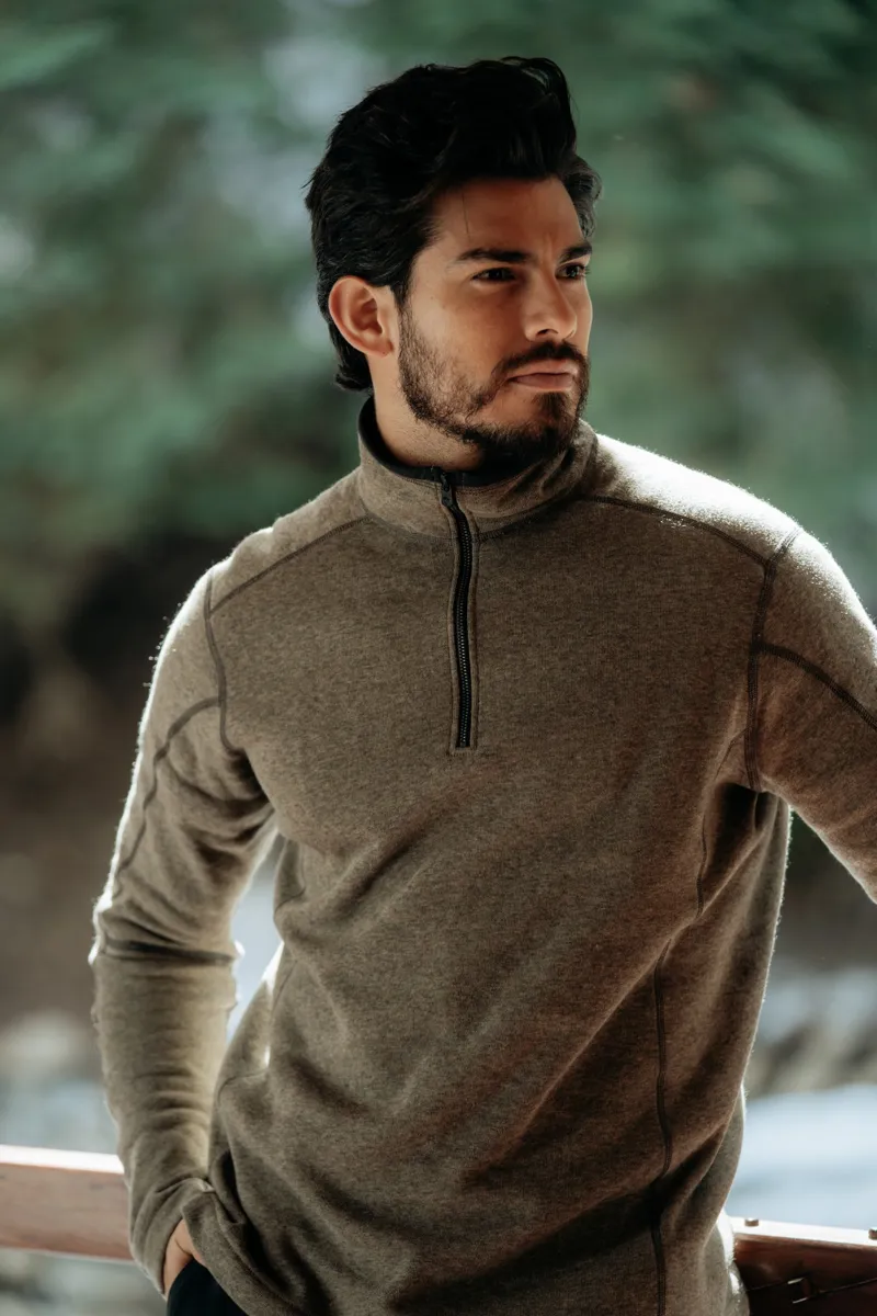 Kuhl Mens Revel 1/4 Zip Fleece - Oatmeal-4