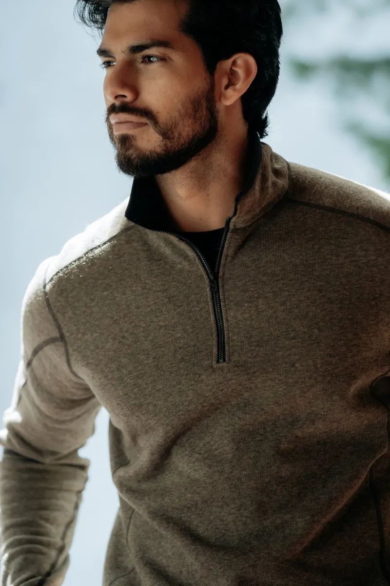 Kuhl Mens Revel 1/4 Zip Fleece - Oatmeal-5