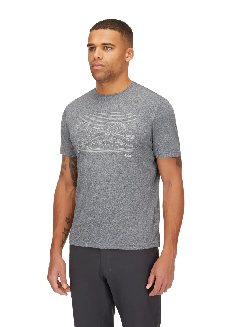 Rab Mens Mantle Outline Tee - Ebony-3