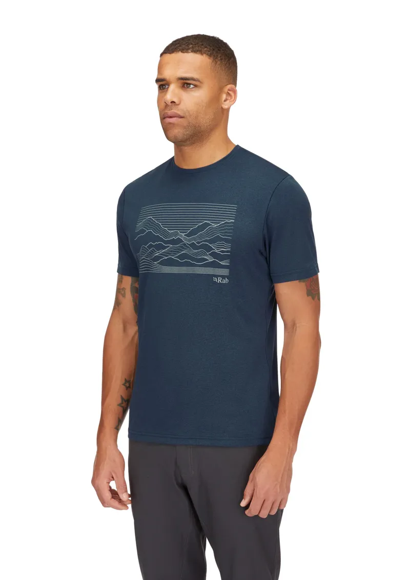 Rab Mens Mantle Outline Tee - Army-3