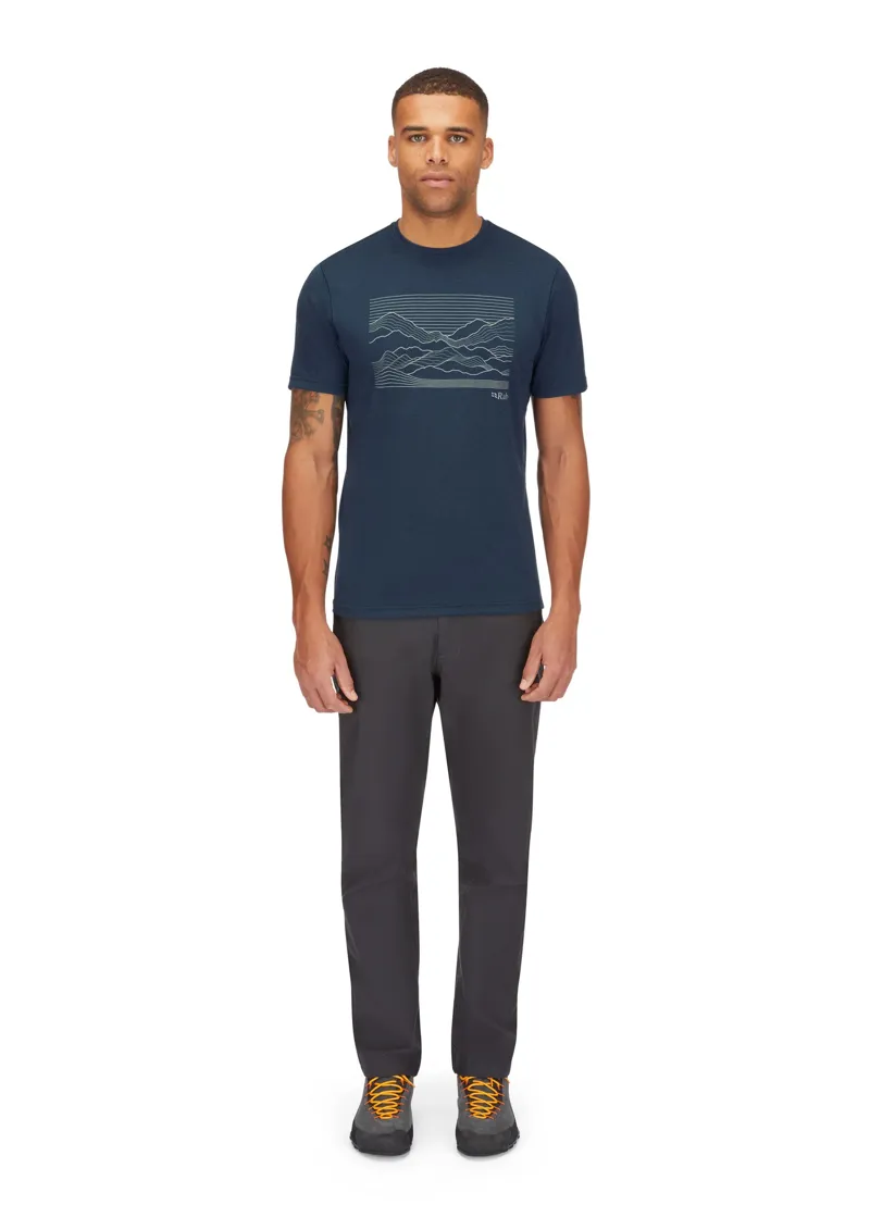 Rab Mens Mantle Outline Tee - Army-5