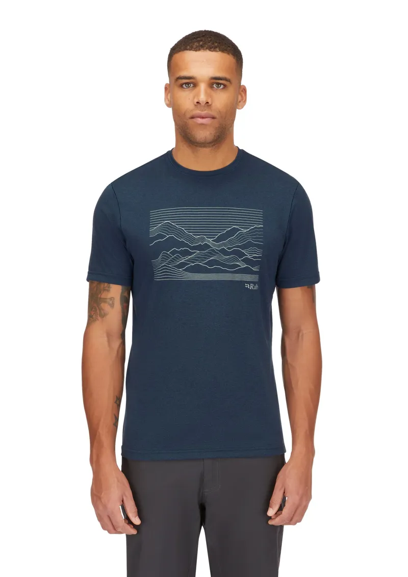 Rab Mens Mantle Outline Tee - Army-2