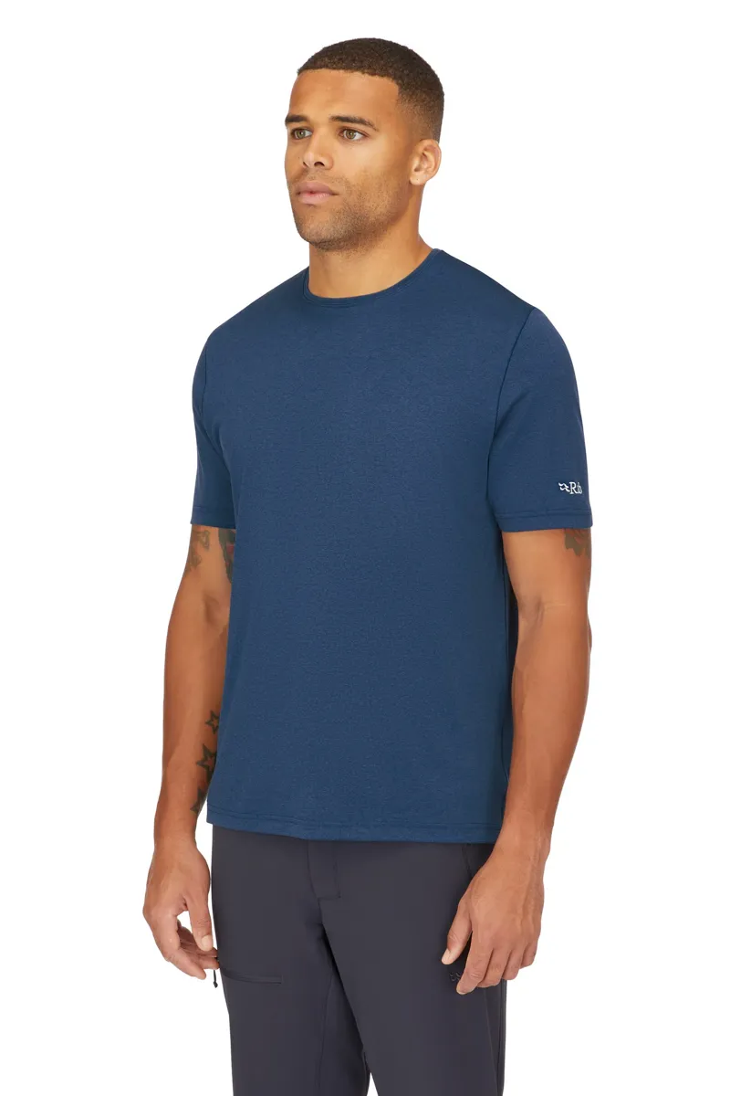Rab Mens Mantle Tee - Tempest Blue-3