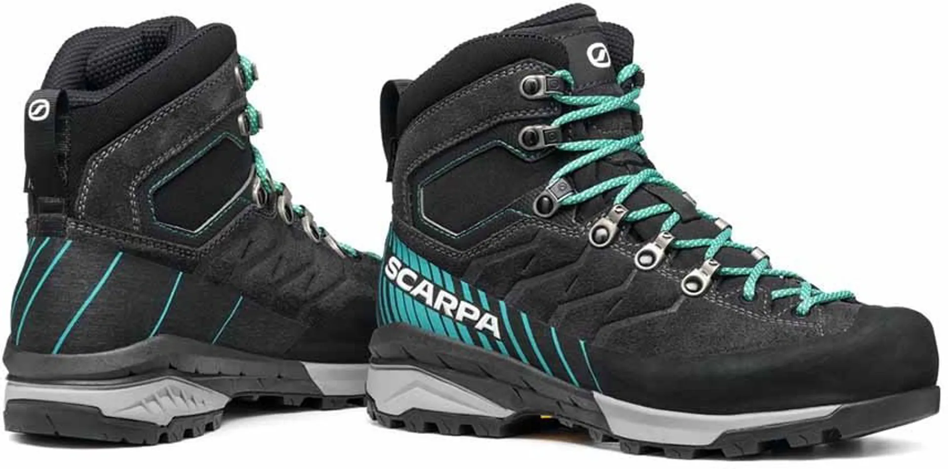 Scarpa Womens Mescalito Trek GTX Boots Dark Anthracite-Tropical Green