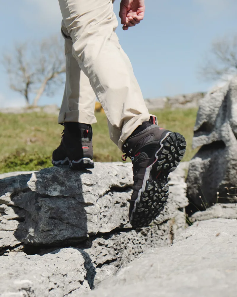 Meindl Mens Respond Mid II GTX Boots - Graphite-Red-2