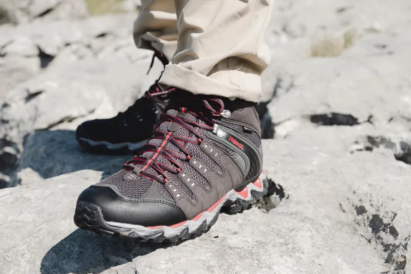 Meindl Mens Respond Mid II GTX Boots - Graphite-Red-3