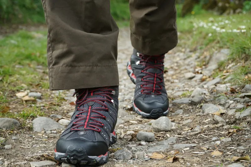 Meindl Mens Respond Mid II GTX Boots - Graphite-Red-4