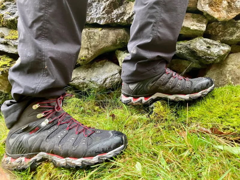 Meindl Mens Respond Mid II GTX Boots - Graphite-Red-8