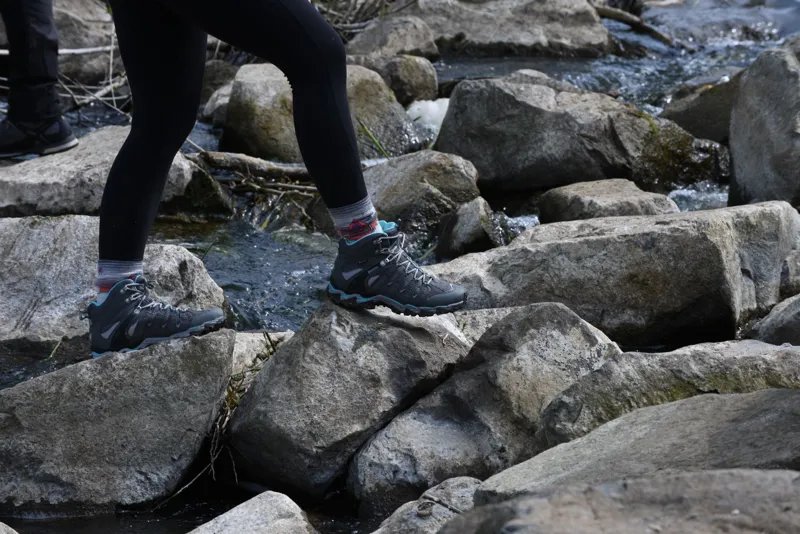 Meindl Womens Respond Mid II GTX Boots - Anthracite-Turquoise-8