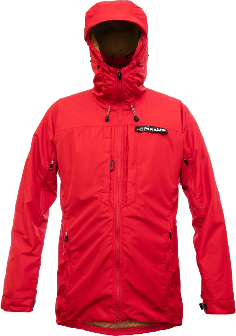 Paramo Mens Alta III Jacket - Fire-Burnt Chilli Zips-1