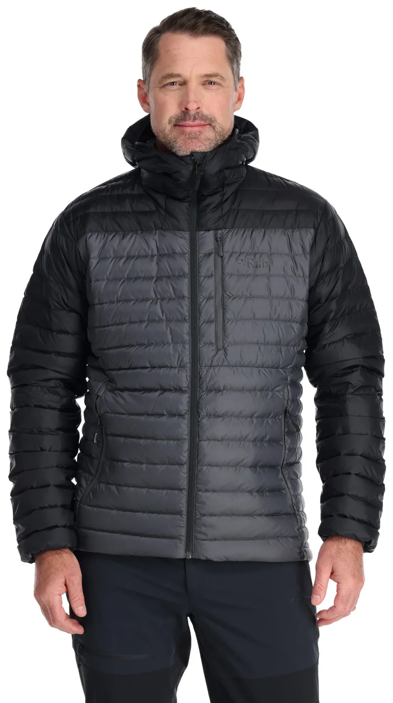 Rab Mens Microlight Alpine Jacket - Black-Graphene