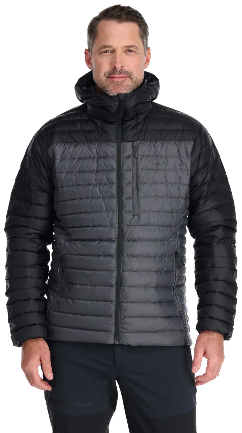 Rab Mens Microlight Alpine Jacket - Black-Graphene-1