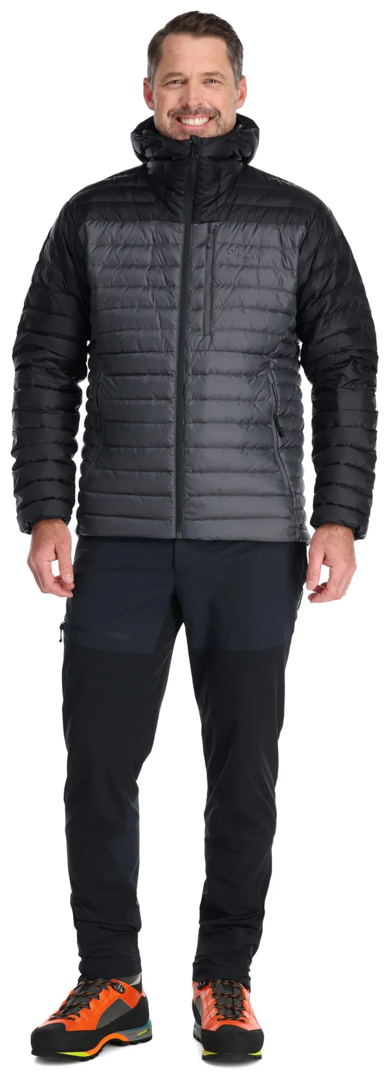 Rab Mens Microlight Alpine Jacket - Black-Graphene-3
