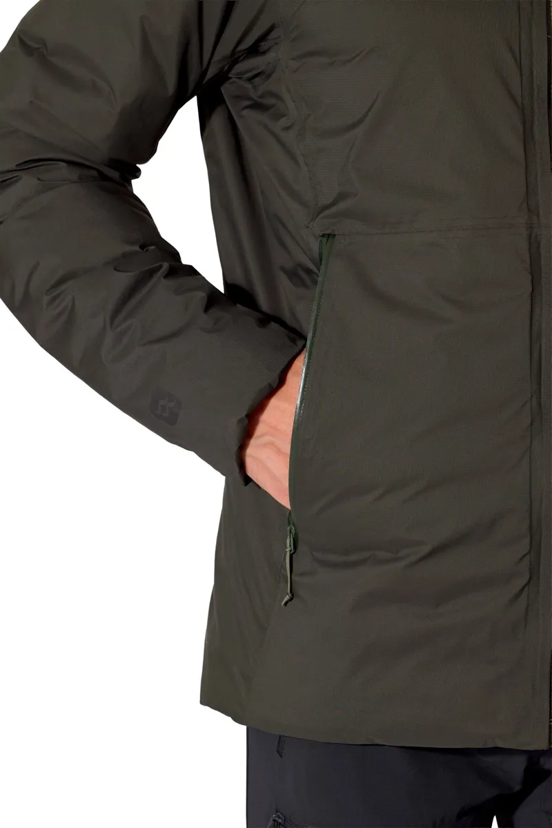 Rab Mens Microlight Shield Jacket - Dark Army-11