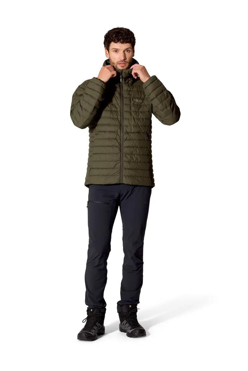 Rab Mens Microlight Windstopper Hoody - Army-3
