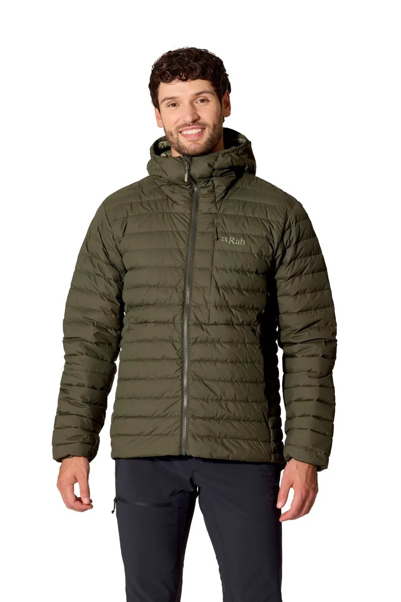 Rab Mens Microlight Windstopper Hoody - Army-2