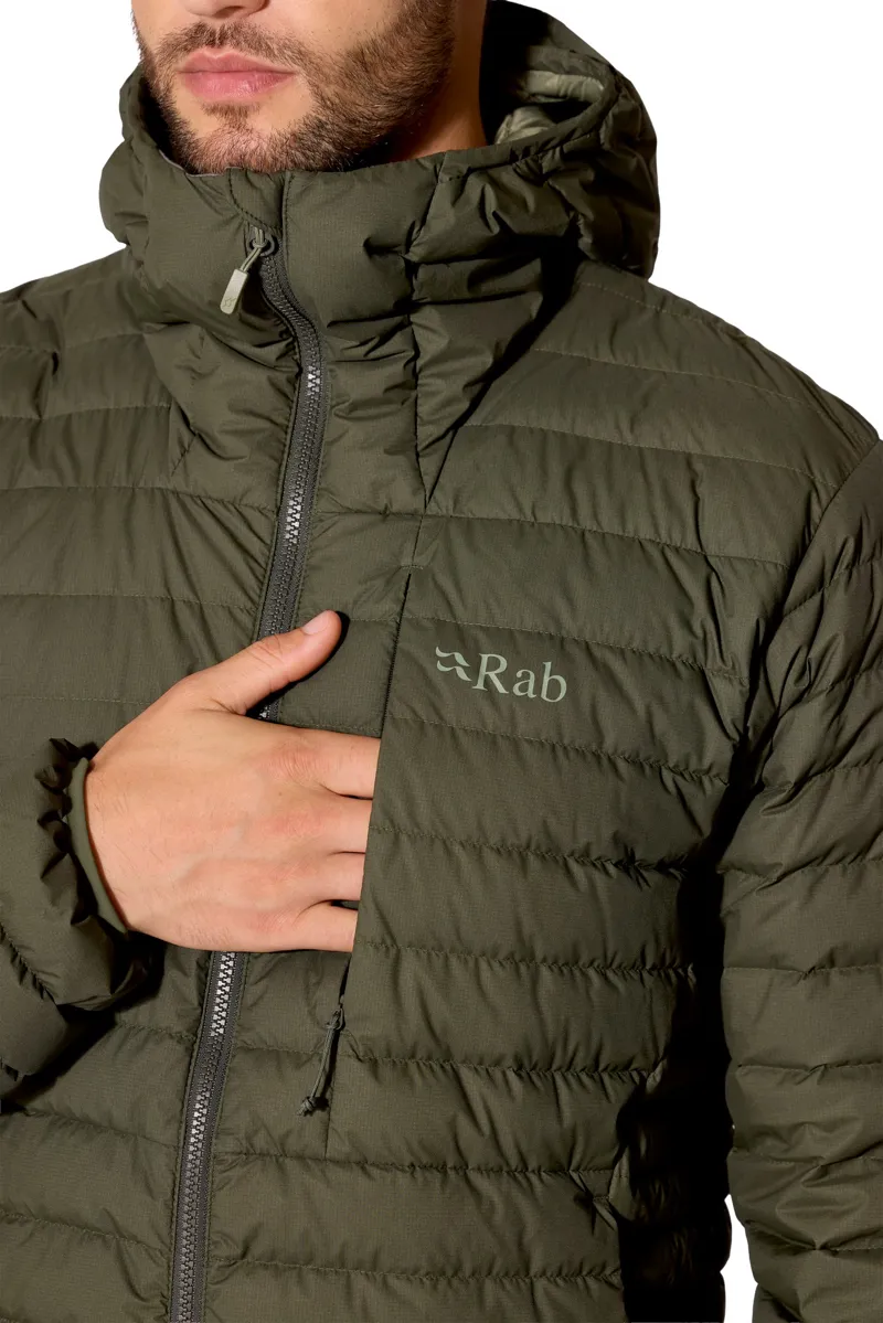 Rab Mens Microlight Windstopper Hoody - Army-5